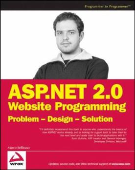 Paperback ASP.NET 2.0 Website Programming: Problem - Design - Solution Book