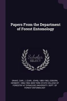 Paperback Papers from the Department of Forest Entomology Book