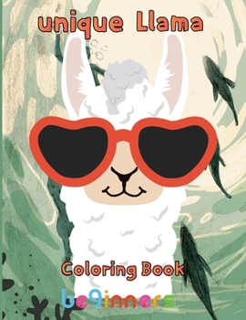 Paperback unique Llama Coloring Book beginners: 8.5''x11''/Llama Coloring Book