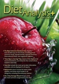 Hardcover Diet Analysis Plus 8.0 Windows/Macintosh CD-ROM Book