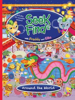 Paperback Seek & Find with Freddy and Ellie®, Around the World Book