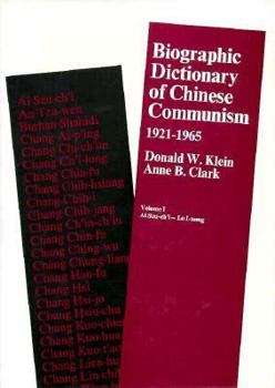Hardcover Biographic Dictionary of Chinese Communism, 1921-1965, Volume I-II Book