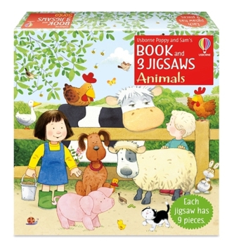 Poppy and Sam's Book and 3 Jigsaws: Animals - Book  of the Poppy and Sam