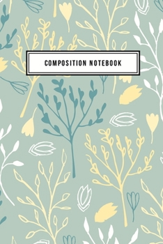 Paperback Composition Notebook: College Ruled 6" x 9" Writing Notes Journal, Office, Kids, School and college student. Book