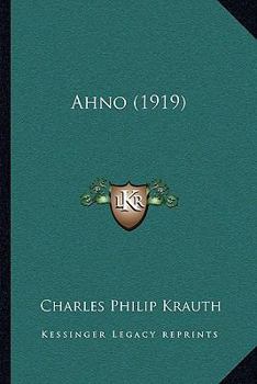 Paperback Ahno (1919) Book