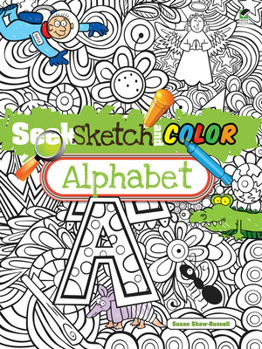 Paperback Seek, Sketch and Color Alphabet Book