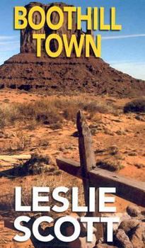 Hardcover Boothill Town [Large Print] Book