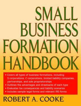 Paperback Small Business Formation Handbook Book