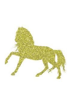 Golden Horse: Graph Paper 5x5 Notebook for Horse Girls and Horsback Riders