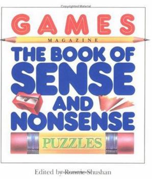 Paperback Games Magazine the Book of Sense and Nonsense Puzzles Book