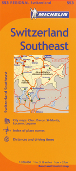 Map Michelin Switzerland Southeast Map Book