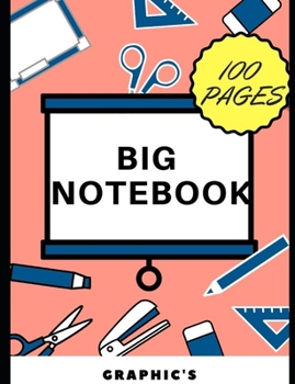 Paperback Big Notebook: 100 blank pages - salmon color Book