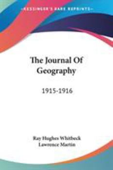 Paperback The Journal Of Geography: 1915-1916 Book