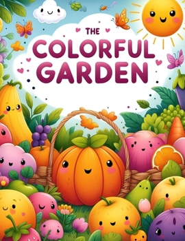 Paperback The Colorful Garden: A Fruits and Vegetables Coloring Adventure Book