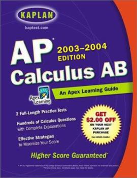 Paperback AP Calculus AB: An Apex Learning Guide: 2003-2004 Book