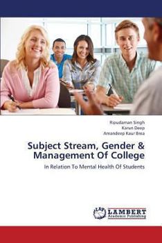 Subject Stream, Gender & Management Of College: In Relation To Mental Health Of Students