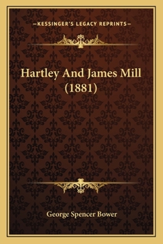 Paperback Hartley And James Mill (1881) Book