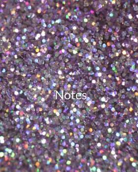 Paperback Notes - Purple Glitter: 8" x 10", Notes - Purple Glitter, Lined Journal, For Writing, blank book, Composition book,100 Pages Book