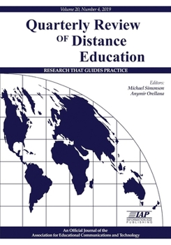 Paperback Quarterly Review of Distance Education Vol 20 Issue 4 Book