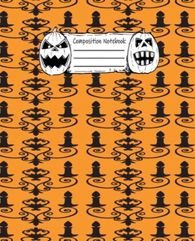 Abstract Halloween Pattern Volume 24 College Ruled Journal: 110 Blank Lined Wide Ruled (7.5 x 9.25) Pages to Jot Down Your Thoughts