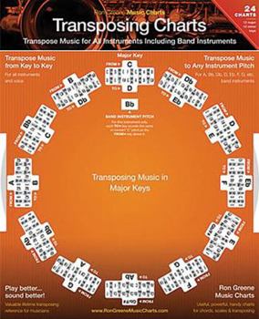 Paperback Transposing Charts: Transpose Music for All Instruments including Band Instruments Book