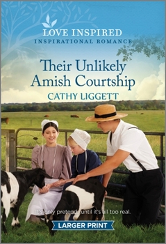 Mass Market Paperback Their Unlikely Amish Courtship: An Uplifting Inspirational Romance [Large Print] Book