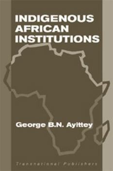 Hardcover Indigenous African Institutions Book
