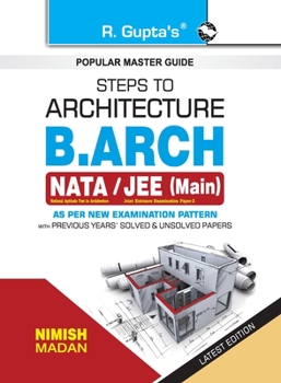 Paperback Steps to Architecture: B.Arch (NATA/JEE-Main) Exam Guide Book