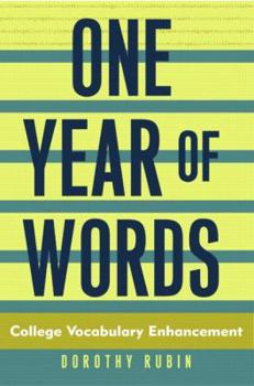 Paperback One Year of Words: College Vocabulary Enhancement Book