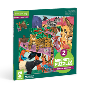Misc. Jungle & Safari Magnetic Puzzle Set Book