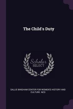 Paperback The Child's Duty Book