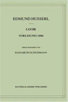 Hardcover Logik Vorlesung 1896 [German] Book