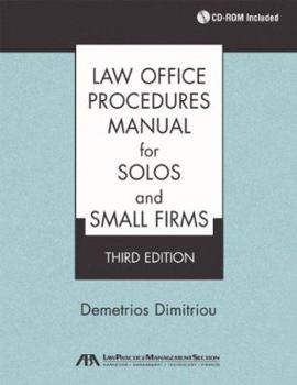 Loose Leaf Law Office Procedures Manual for Solos and Small Firms Book