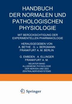 Paperback Allgemeine Physiologie Der Nerven Und Des Zentralnervensystems [German] Book