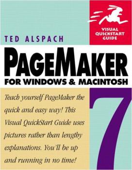 Paperback PageMaker 7 for Windows and Macintosh: Visual QuickStart Guide Book
