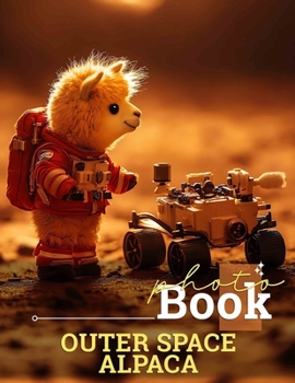 Paperback Outer Space Alpaca Photo Book: 40 Unique Images Of Alpacas Exploring The Cosmos For Fun And Imagination Book