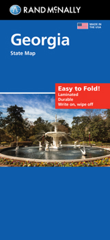 Map Rand McNally Easy to Fold: Georgia State Laminated Map Book