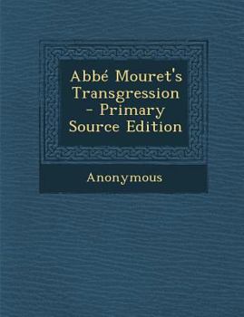 Paperback ABBE Mouret's Transgression Book