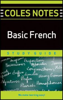 Paperback Coles Notes French 1 Quick Review Book