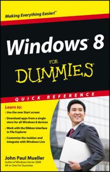 Paperback Windows 8 for Dummies Quick Reference Book