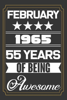 February 1965 55 Years Of Being Awesome: Valentine Line Journal ,Who Are Born In February 1965