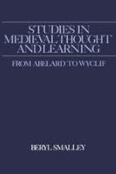 Hardcover Studies in Medieval Thought and Learning from Abelard to Wyclif Book