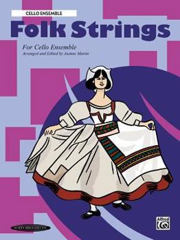 Paperback Folk Strings for Ensemble: Cello Ensemble Book