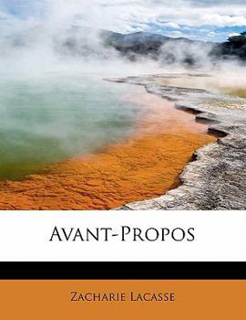 Paperback Avant-Propos [French] Book