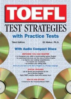 Paperback TOEFL Test Strategies with Practice Tests with Audio CDs [With Practice Tests and CD] Book