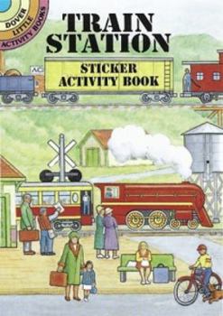 Paperback Train Station Sticker Activity Book