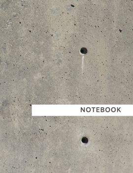 Paperback Notebook: Architectural Concrete - Composition Notebook - 8.5 x 11 - College Rules 110 Pages Book