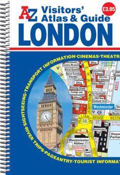 Spiral-bound AZ Visitors' London: Atlas and Guide. Book