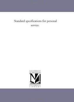 Standard specifications for personal service.