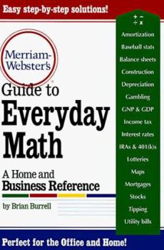Paperback Merriam-Webster's Guide to Everyday Math: A Home and Business Reference Book